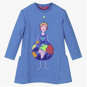 NWOT Agatha Ruiz De La Prada Blue World Dress Kids 12